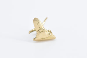 14K 3D Surfer Wave Rider Surf Sports Beach Charm/Pendant Yellow Gold