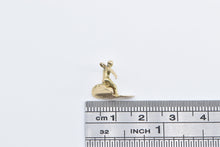 Load image into Gallery viewer, 14K 3D Surfer Wave Rider Surf Sports Beach Charm/Pendant Yellow Gold