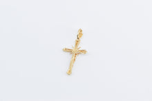 Load image into Gallery viewer, 14K Cross Vintage Crucifix Jesus Christ Christian Charm/Pendant Yellow Gold