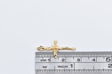 Load image into Gallery viewer, 14K Cross Vintage Crucifix Jesus Christ Christian Charm/Pendant Yellow Gold