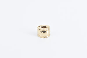 14K Pandora Beveled Spacer Clip Designer Slide Charm/Pendant Yellow Gold