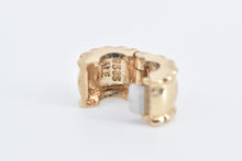 Load image into Gallery viewer, 14K Pandora Beveled Spacer Clip Designer Slide Charm/Pendant Yellow Gold