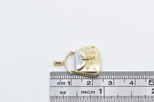 Load image into Gallery viewer, 14K Vintage Diamond Two Tone Purse Hand Bag Pendant Yellow Gold