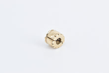 Load image into Gallery viewer, 14K Pandora Beveled Spacer Clip Designer Slide Charm/Pendant Yellow Gold