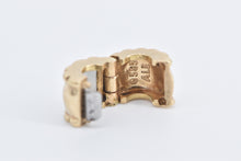 Load image into Gallery viewer, 14K Pandora Beveled Spacer Clip Designer Slide Charm/Pendant Yellow Gold