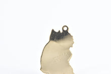 Load image into Gallery viewer, 14K Girl Dog Man&#39;s Best Friend Puppy Dog Mom Charm/Pendant Yellow Gold