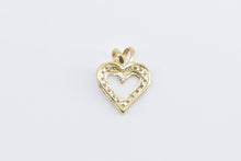 Load image into Gallery viewer, 10K Vintage Diamond Heart Love Symbol Classic Pendant Yellow Gold