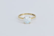 Load image into Gallery viewer, 14K Round Syn Opal Vintage Classic Fashion Ring Yellow Gold