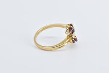 Load image into Gallery viewer, 14K Marquise Ruby Diamond Vintage Wrap Fashion Ring Yellow Gold