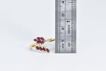 Load image into Gallery viewer, 14K Marquise Ruby Diamond Vintage Wrap Fashion Ring Yellow Gold