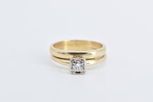 Load image into Gallery viewer, 14K 0.18 Ct Diamond Wedding Bridal Set Engagement Ring Yellow Gold