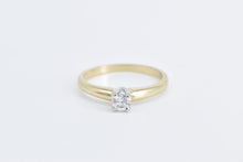 Load image into Gallery viewer, 14K 0.21 Ct Diamond Solitaire Classic Engagement Ring Yellow Gold