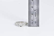 Load image into Gallery viewer, 14K 1940&#39;s Diamond Classic Promise Engagement Ring White Gold