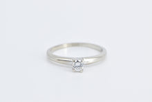 Load image into Gallery viewer, 14K 0.17 Ct Diamond Solitaire Classic Engagement Ring White Gold