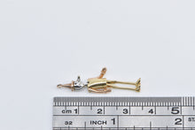 Load image into Gallery viewer, 14K Articulated Pinocchio Puppet Marionette Charm/Pendant Yellow Gold