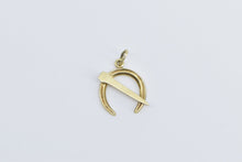 Load image into Gallery viewer, 14K Horse Shoe Nail Farrier Equestrian Good Luck Charm/Pendant Yellow Gold