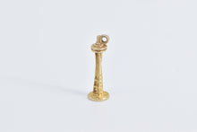 Load image into Gallery viewer, 14K 3D Space Needle Seattle Washington Landmark Charm/Pendant Yellow Gold