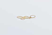 Load image into Gallery viewer, 14K J Cursive Letter Monogram Initial Name Charm/Pendant Yellow Gold