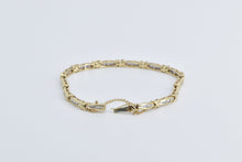 Load image into Gallery viewer, 14K 1.12 Ctw Baguette Diamond Vintage Tennis Bracelet 7&quot; Yellow Gold