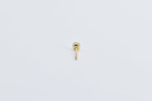 Load image into Gallery viewer, 14K 2.8mm Ball Sphere Round Stud Single Earring Yellow Gold