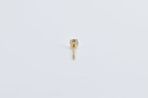 14K 0.10 Ct Diamond Solitaire Single Stud Earring Yellow Gold