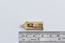 Load image into Gallery viewer, 9K Royal Kings Queens Guard 3D Articulated Stand Charm/Pendant Yellow Gold