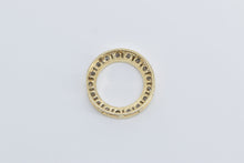 Load image into Gallery viewer, 10K 0.68 Ctw Baguette &amp; Round Diamond Circle Pendant Yellow Gold