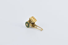 Load image into Gallery viewer, 10K 3D Covered Rickshaw Vintage Cart Enamel Charm/Pendant Yellow Gold