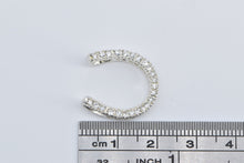 Load image into Gallery viewer, Sterling Silver 0.36 Ctw Diamond Horse Shoe Good Luck Pendant