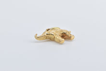 Load image into Gallery viewer, 18K 3D Ornate Elephant Memory Symbol Charm/Pendant Yellow Gold