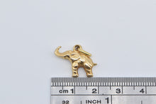 Load image into Gallery viewer, 18K 3D Ornate Elephant Memory Symbol Charm/Pendant Yellow Gold