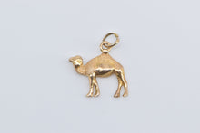 Load image into Gallery viewer, 18K 3D Camel Desert Animal Puffy Charm/Pendant Yellow Gold