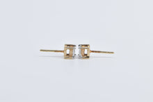 Load image into Gallery viewer, 10K Vintage Diamond Classic Solitaire Stud Earrings Yellow Gold