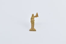 Load image into Gallery viewer, 10K Lady Justice Scales Liberty Symbol Karma Charm/Pendant Yellow Gold