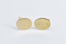 Load image into Gallery viewer, 14K Tiffany &amp; Co. R L S Monogram Vintage Initial Cuff Links Yellow Gold