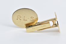 Load image into Gallery viewer, 14K Tiffany &amp; Co. R L S Monogram Vintage Initial Cuff Links Yellow Gold