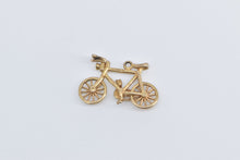 Load image into Gallery viewer, 9K 3D Articulated Bicycle Bike Travel Charm/Pendant Yellow Gold