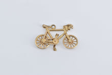 Load image into Gallery viewer, 9K 3D Articulated Bicycle Bike Travel Charm/Pendant Yellow Gold