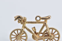 Load image into Gallery viewer, 9K 3D Articulated Bicycle Bike Travel Charm/Pendant Yellow Gold