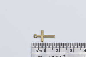 8K Cross Christian Faith Symbol Religious Charm/Pendant Yellow Gold