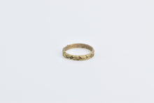 Load image into Gallery viewer, 10K 1.8mm Victorian Blossom Baby Band Ring Yellow Gold