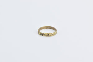 10K 1.8mm Victorian Blossom Baby Band Ring Yellow Gold