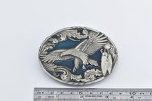 Load image into Gallery viewer, Pewter Siskiyou Southwestern Enamel Eagle Feather Belt Buckle