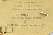 Load image into Gallery viewer, Sterling Silver Gold Plated Daniel Boone 250th Anniversary Belt Buckle