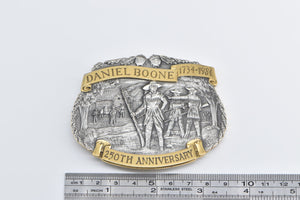 Sterling Silver Gold Plated Daniel Boone 250th Anniversary Belt Buckle