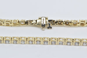 14K 4.50 Ctw Diamond Classic Tennis Bracelet 7" Yellow Gold