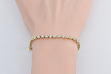 Load image into Gallery viewer, 14K 4.50 Ctw Diamond Classic Tennis Bracelet 7&quot; Yellow Gold