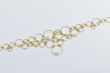 Load image into Gallery viewer, 14K Talisa Rounds and Rings Statement Chain Necklace 17&quot; Yellow Gold