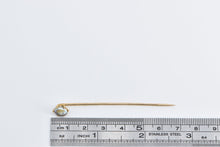 Load image into Gallery viewer, 14K Victorian Tahitian Pearl Baroque Pearl Stick Pin Yellow Gold