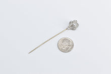 Load image into Gallery viewer, 14K Art Deco Diamond Ornate Decorative Stick Pin White Gold